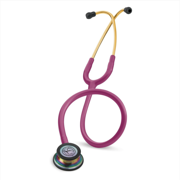 3M™ Littmann® Classic III™ Stethoscope - Raspberry tube & Rainbow finish chest piece 5806